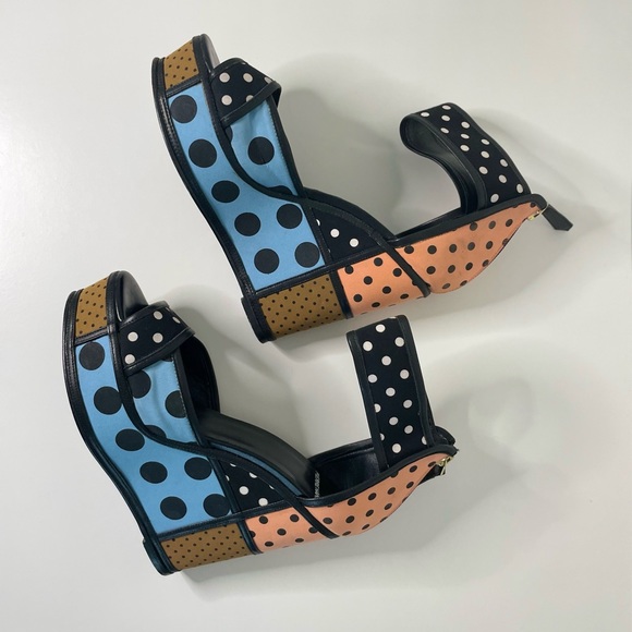 PIERRE HARDY Multicolored Polka Dot Wedge - Picture 5 of 8